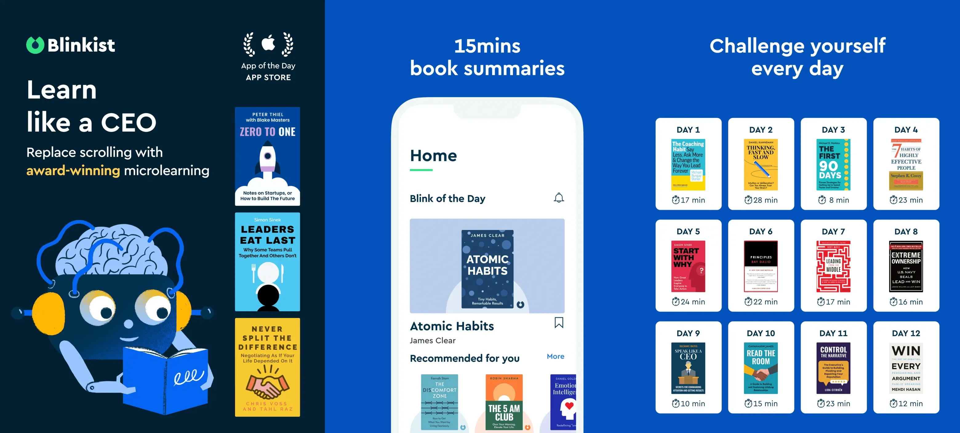 Blinkist free daily book summary