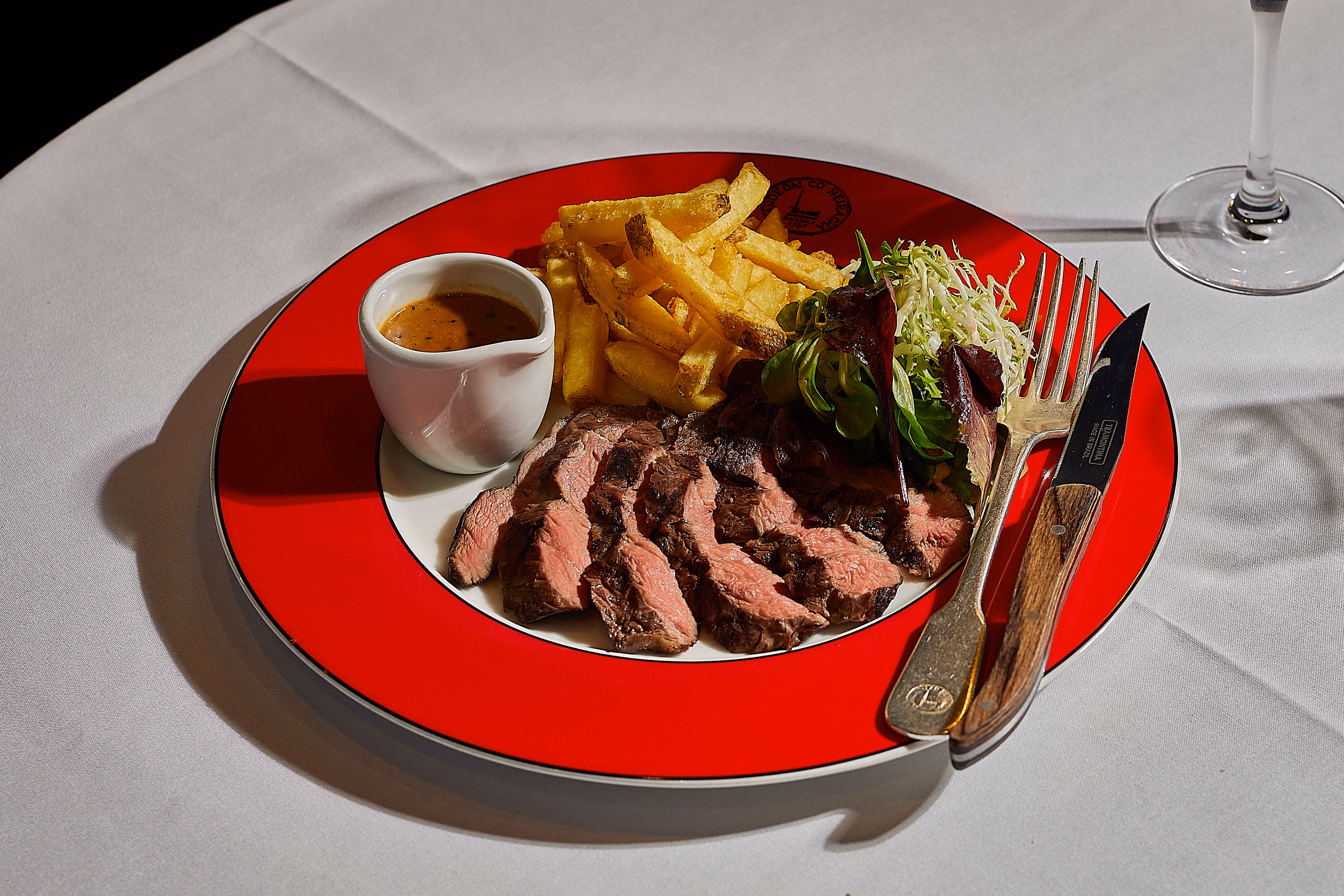 Steak frites at Boisdale of Canary Wharf