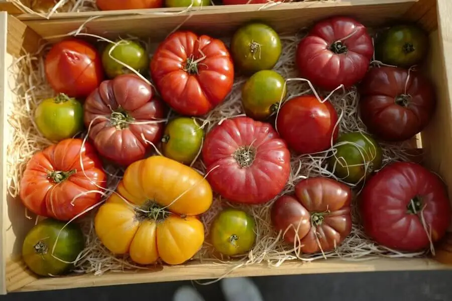 Mixed heritage tomatoes